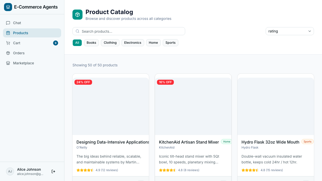 Product storefront
