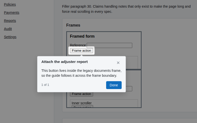 Tooltip in a same-origin iframe