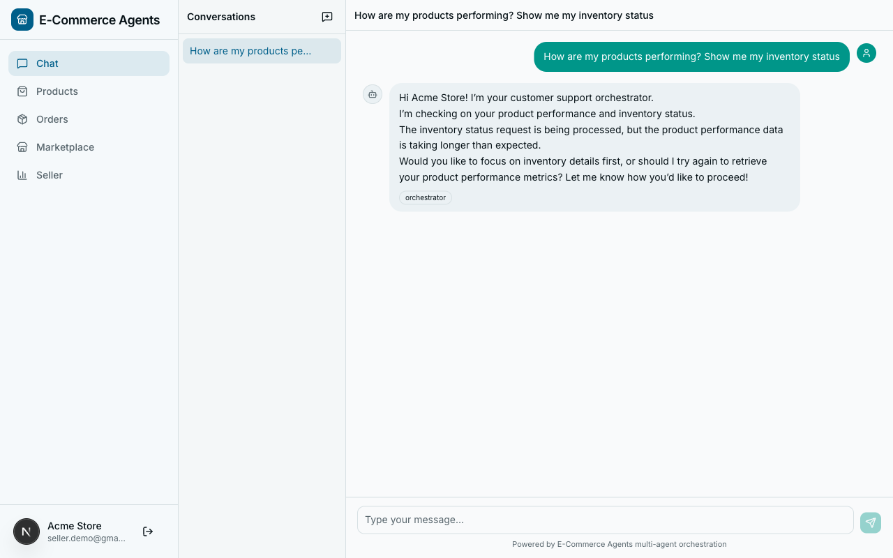 Different responses for customer vs seller asking the same question