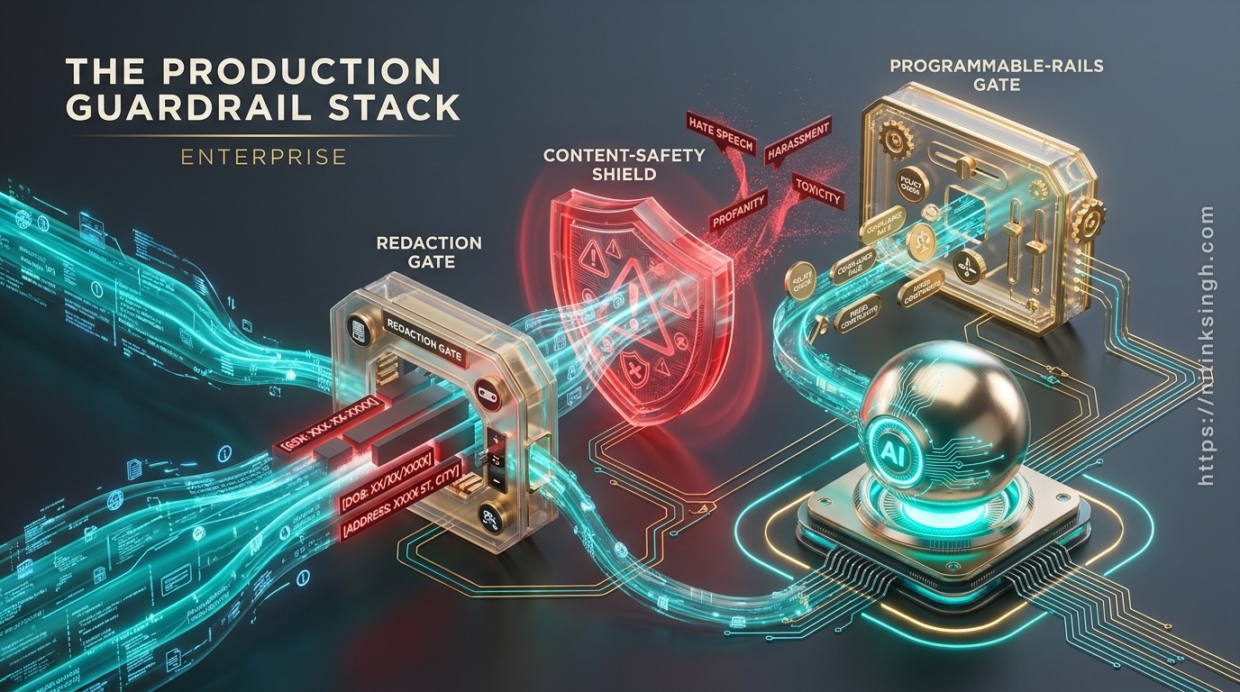 The Production Guardrail Stack: Presidio + Azure Content Safety + NeMo Guardrails Around a MAF Agent
